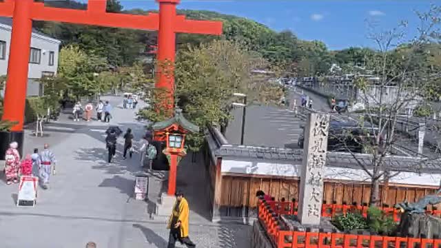 伏見稲荷大社 表参道の見本画像（2026年10月）
