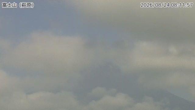 富士山 気象庁カメラの見本画像（2026年8月）